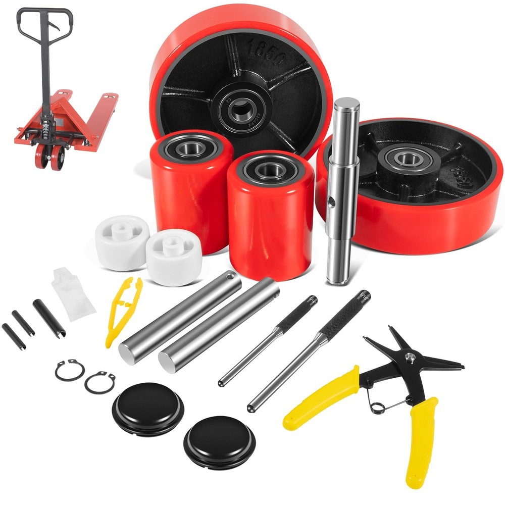 Pallet Jack/Truck Full Wheel Replacement Kit Include Installation Tool -US Stock