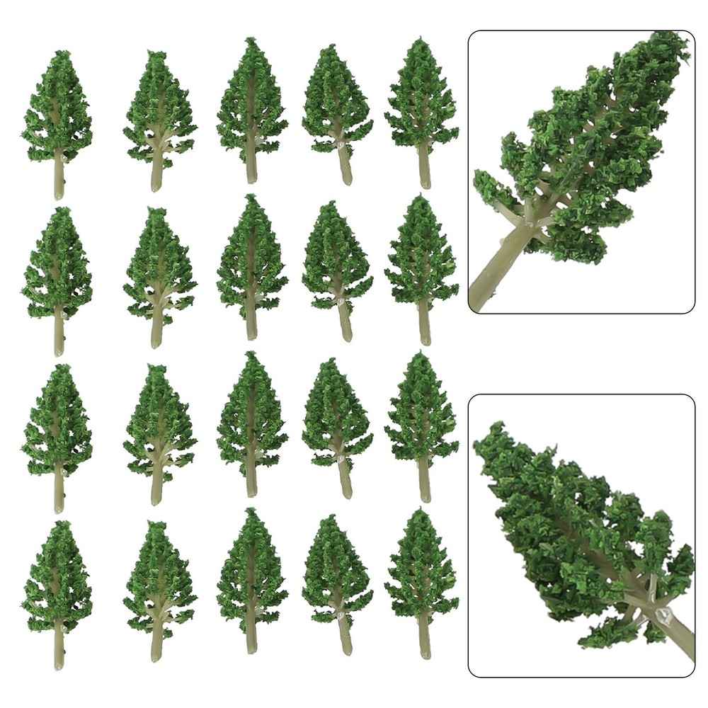 20x Miniature Trees Model Train Railroad Wargame Scenery Landscape Scale