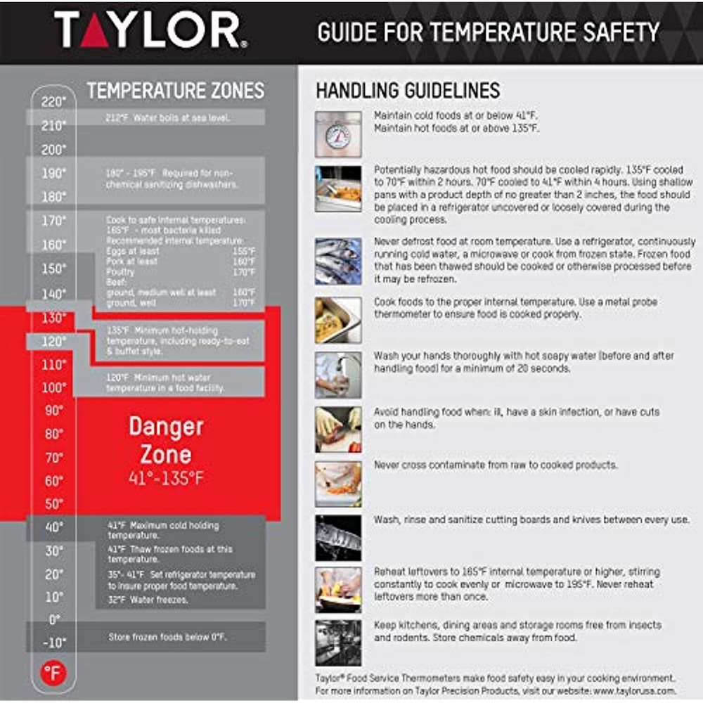 Taylor Precision Products Programmable with Timer Instant Read Wired Probe