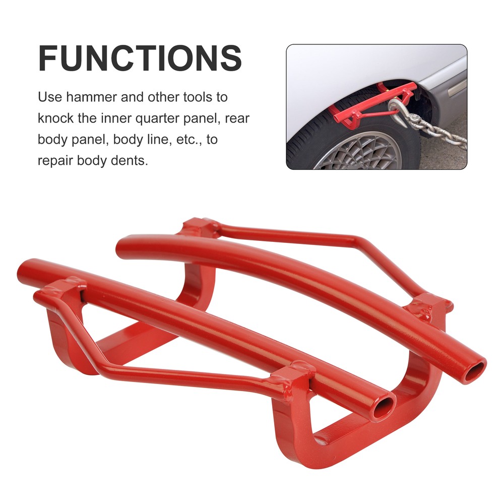 Pair Quarter Puller Powder Coated Quarter Panel Puller Dent Repair Kit Universal