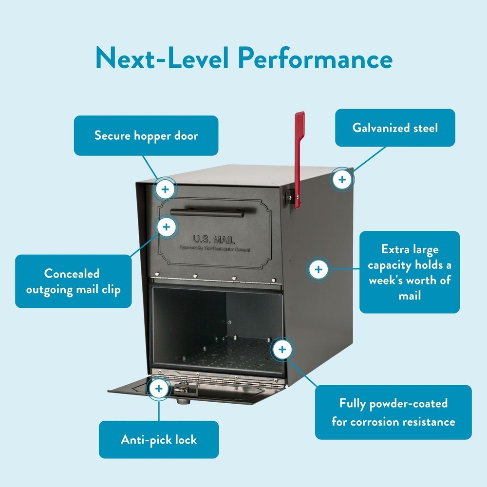 Oasis Classic Extra Large Graphite Bronze Mailbox Accessory