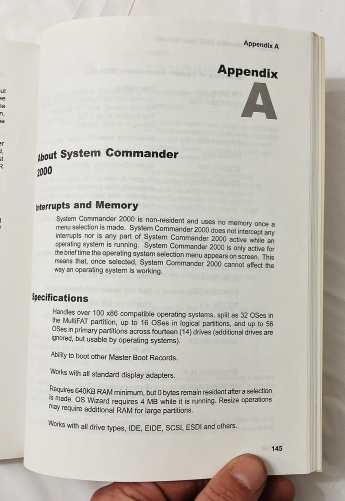 System Commander 2000 User Manual VCOM Partitioning Guide Windows Linux PB Vtg