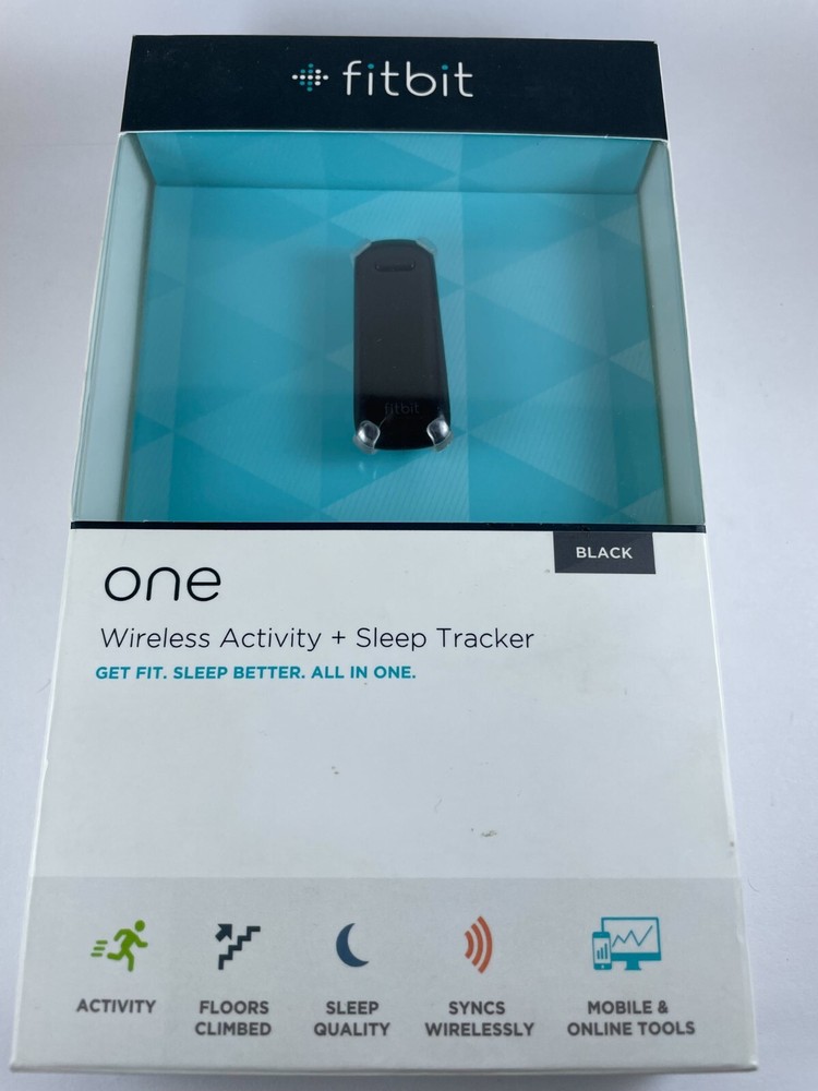 New Authentic Fitbit One Black, NEW BATTERY INSTALLED, 6.60 UPDATE