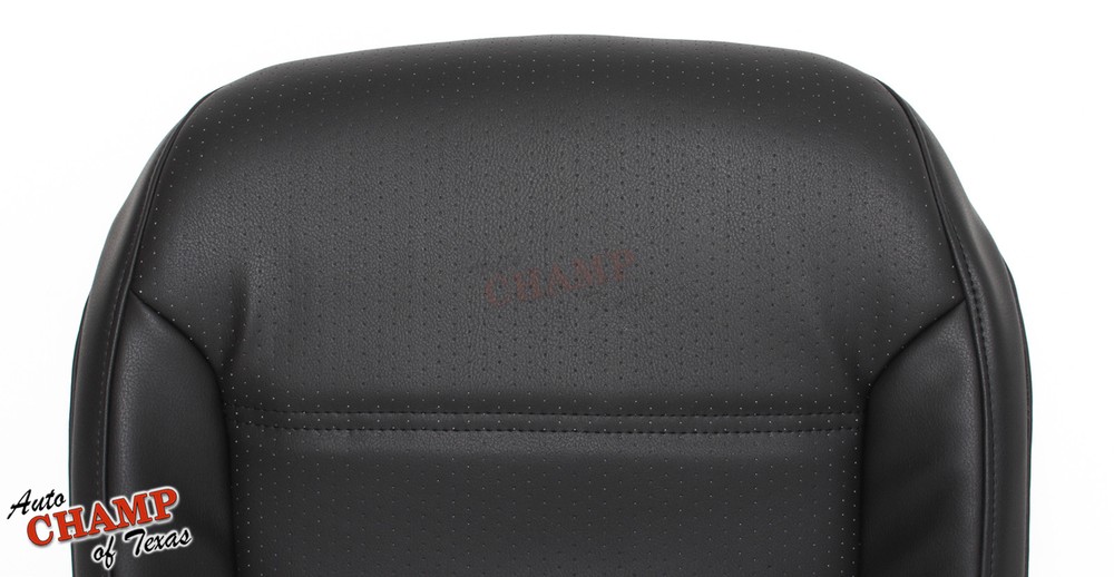 2011-2018 VW Jetta -Driver Side Bottom Replacement Leather Seat Cover Black