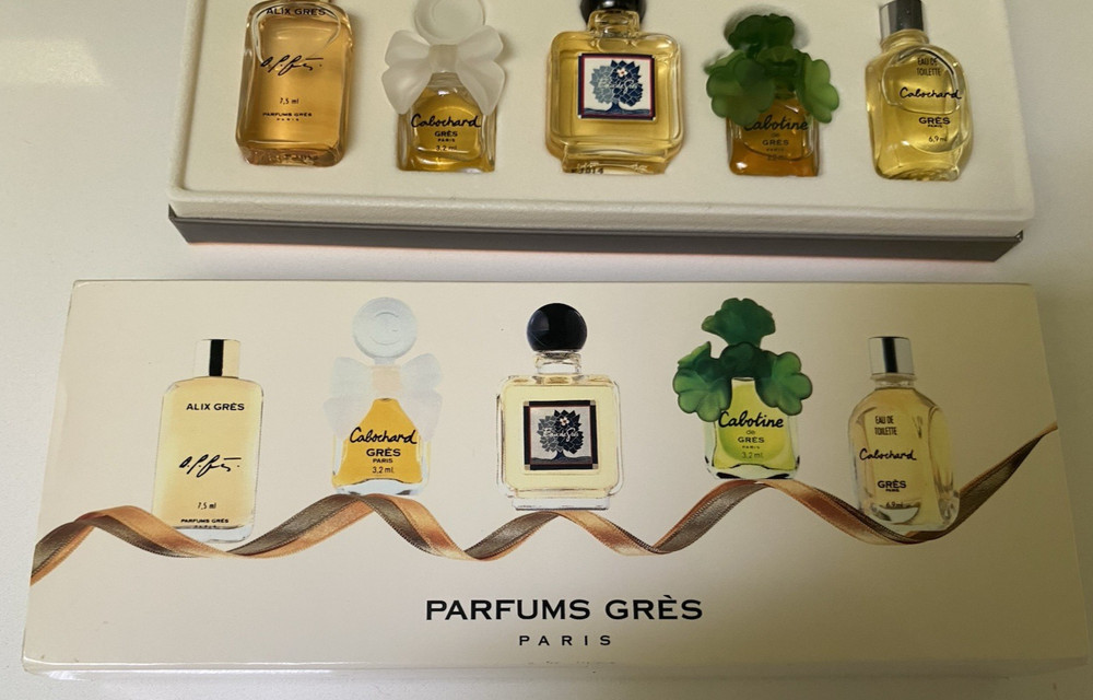 VTG Parfums Gres Mini set Alix,Cabochard,eau de gres,Cabotine,Cabochard 1996