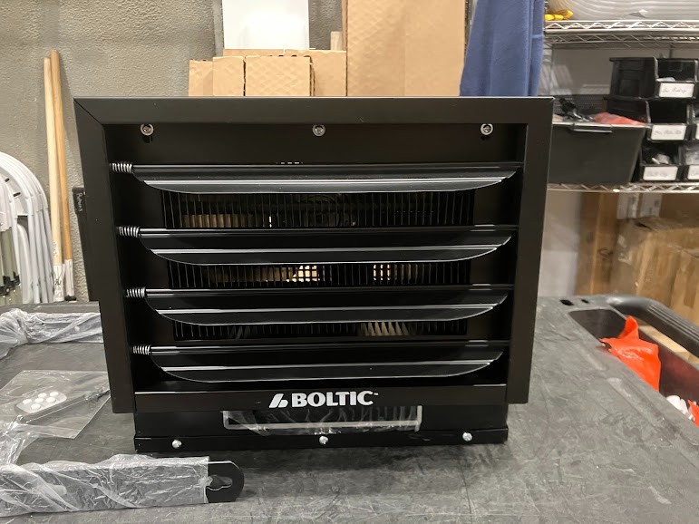 Boltic Electric Ceiling-Mounted Garage / Unit Heater - 240V, 7,500W.