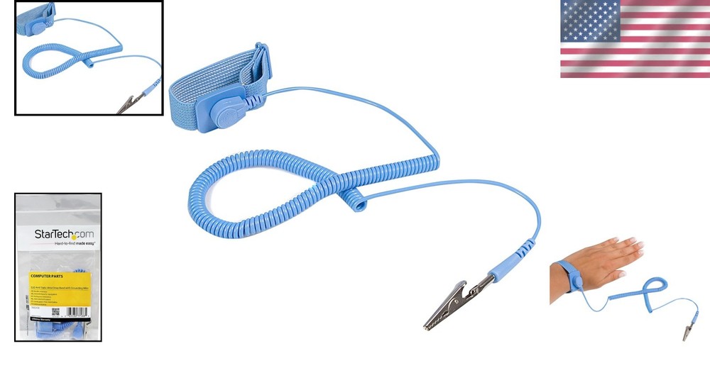 ESD Wrist Strap Band Grounding Wire for Electronics Service
