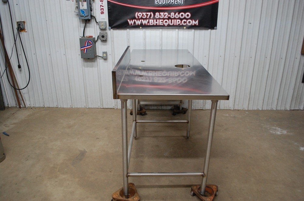 74" Heavy Duty Stainless Steel Kitchen Work Prep Table Roll Under 6'2"