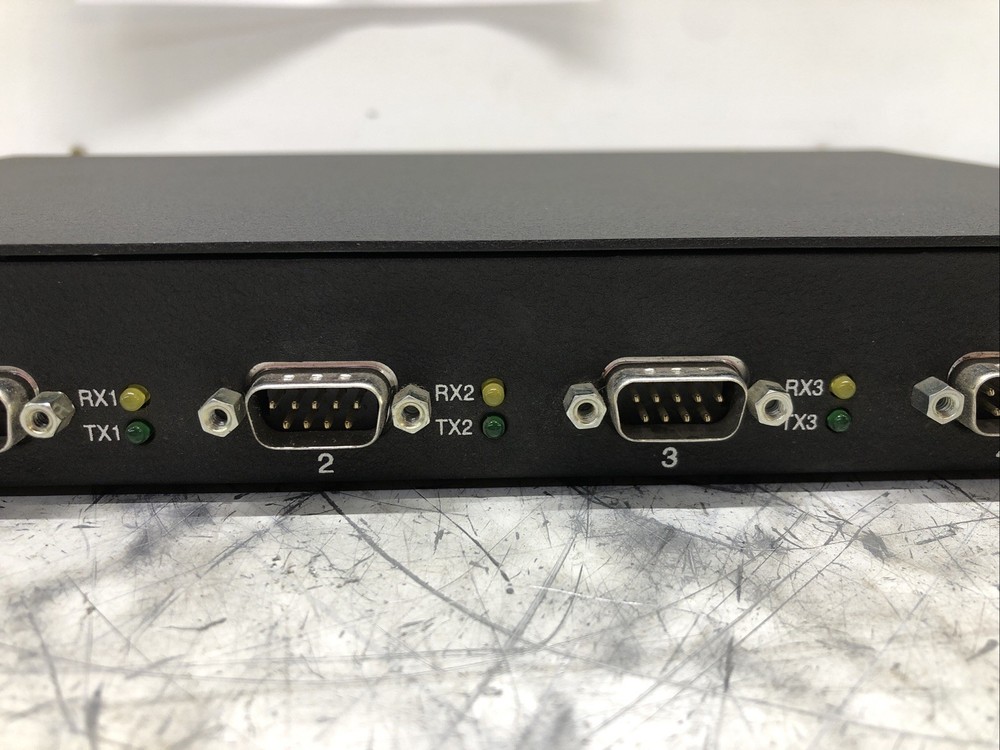 Comtrol DeviceMaster DB9M 4-Port Serial Hub POWERS ON - PLEASE READ DESCRIPTION