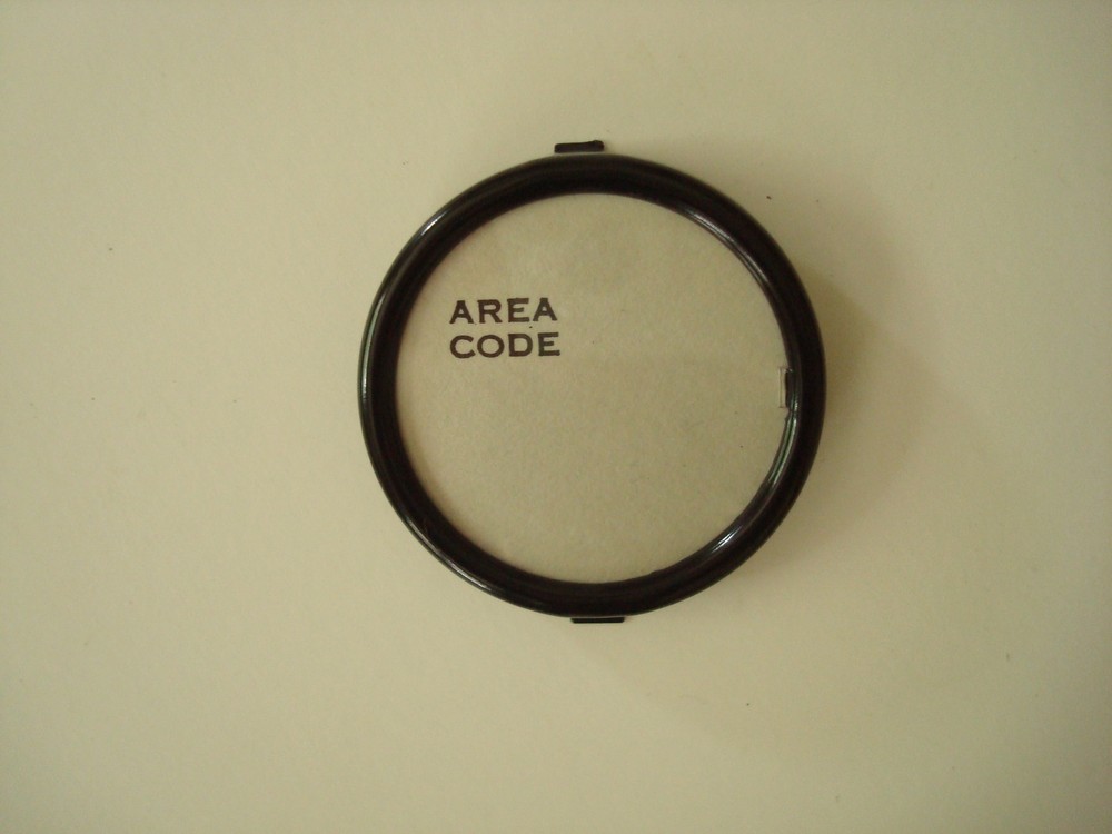 Western Electric telephone dial center set AREA CODE.