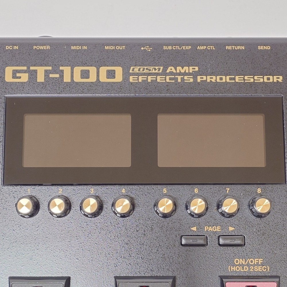 Boss GT-100 ver.2 Multi-Effects Processor Guitar Effect Pedal w/case, box Tested
