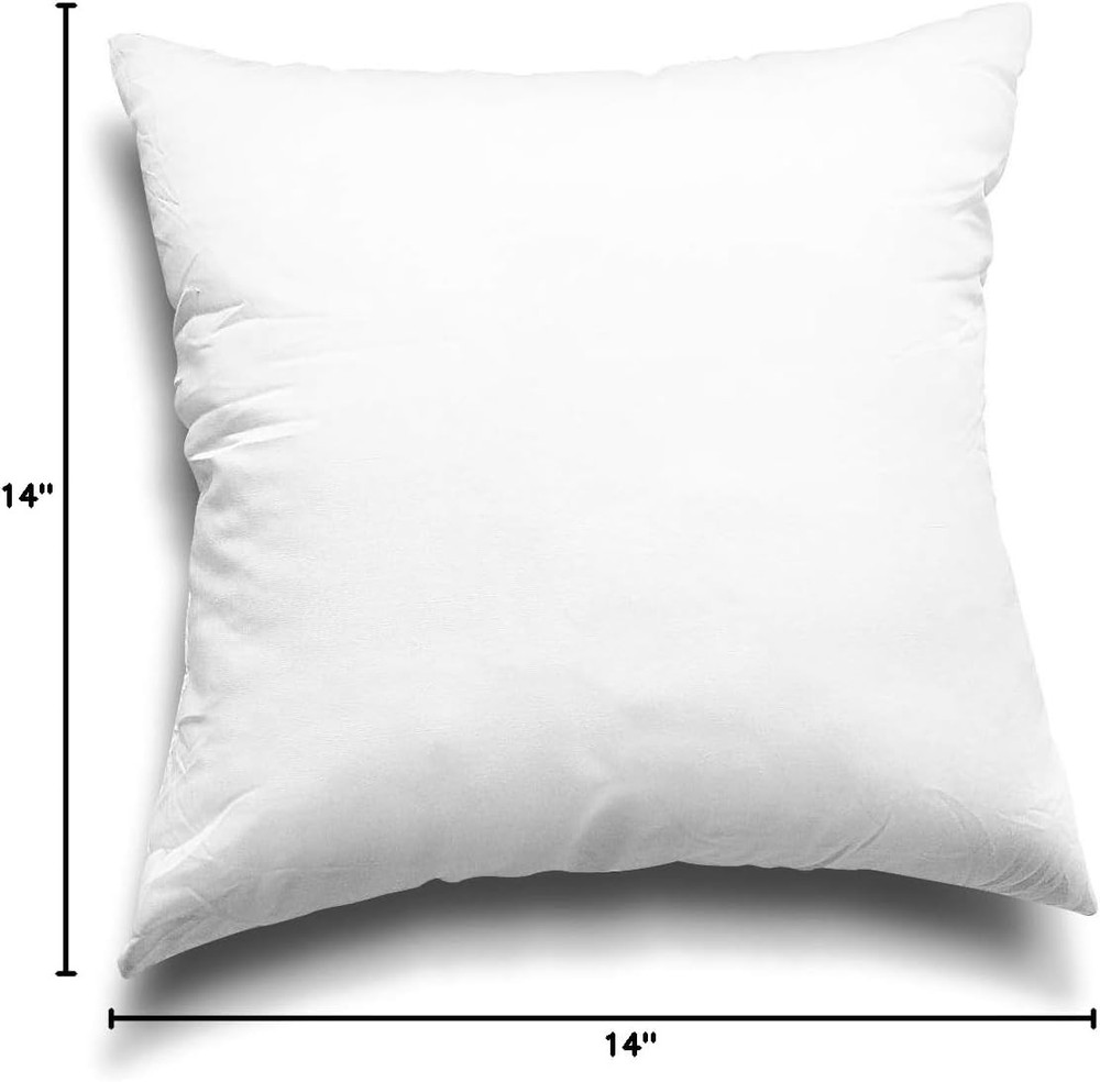 Throw Pillow Inserts Set of 4 Lightweight Down Alternative Polyester Pillow