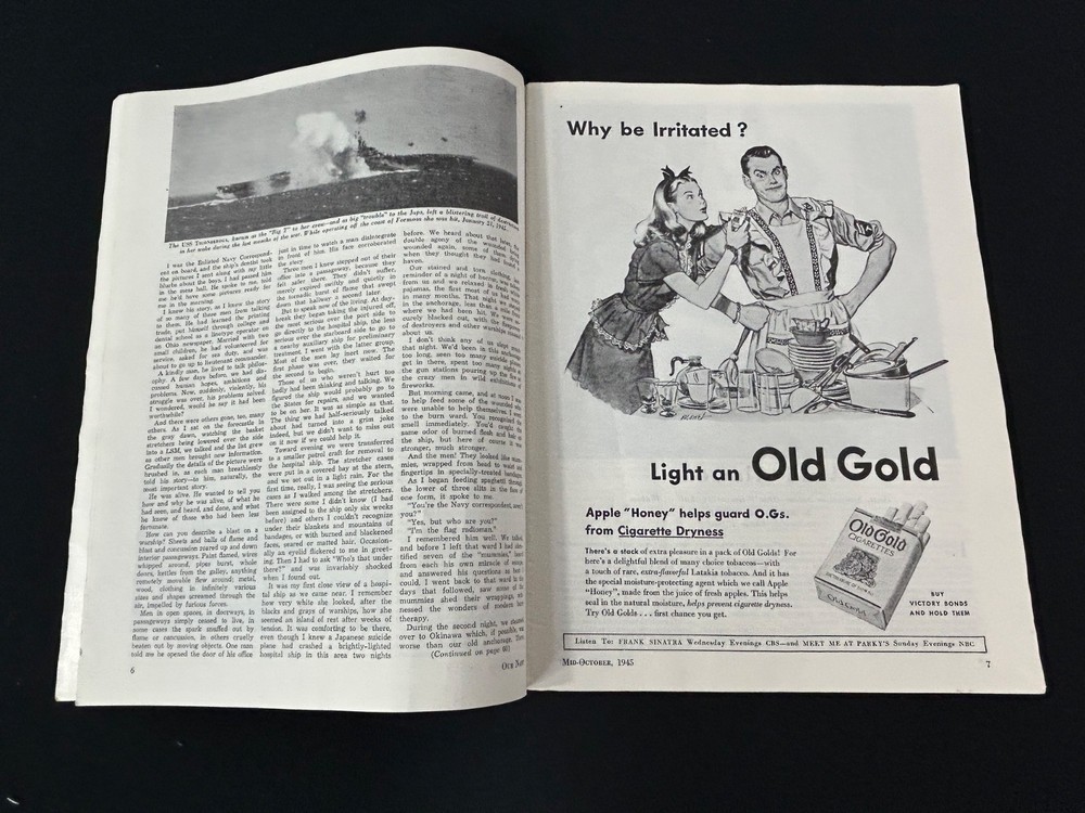 WWII 1945 "Our Navy" Magazine