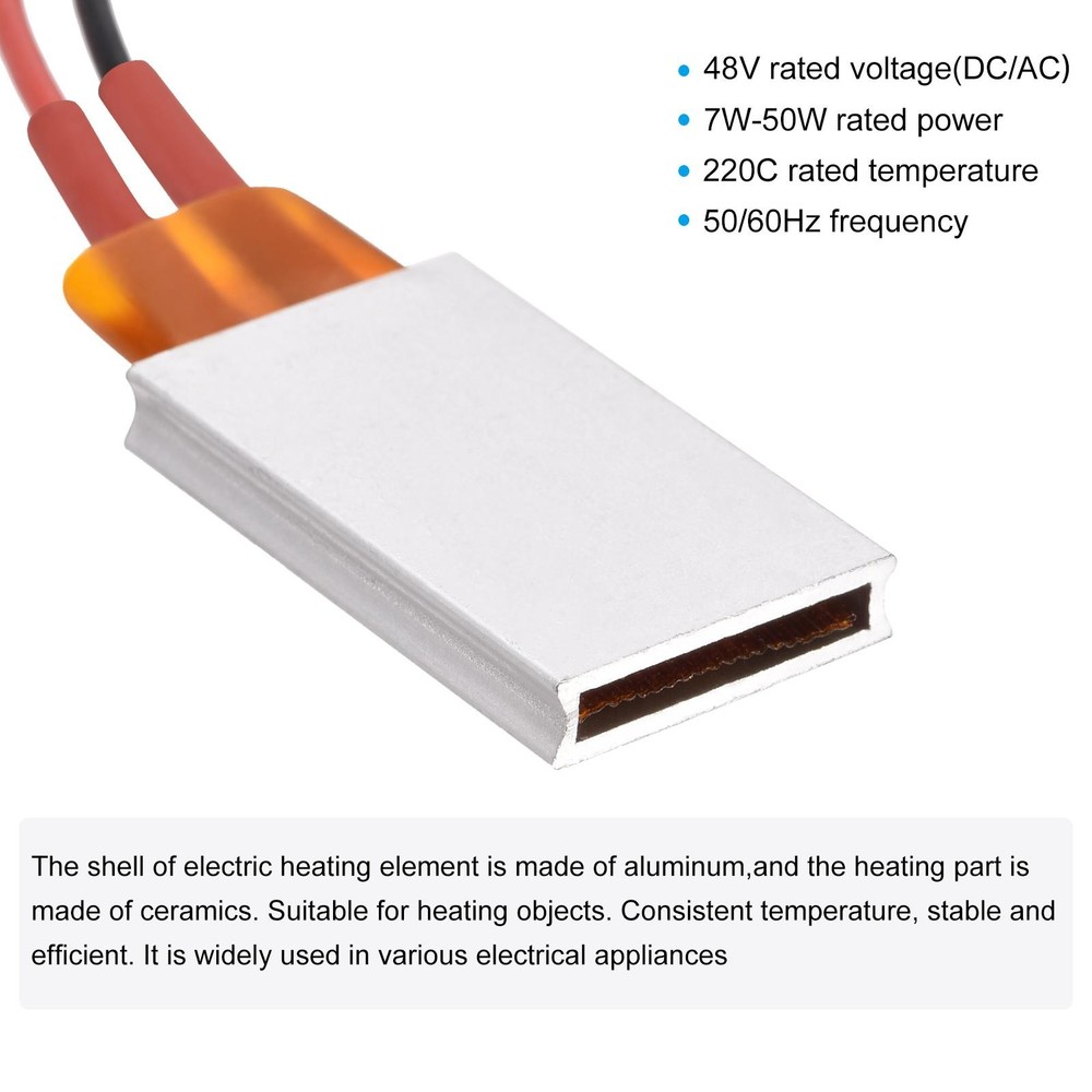 Heating Element 48V 7W-50W 220C Consistent Temperature Ceramic Thermostatic