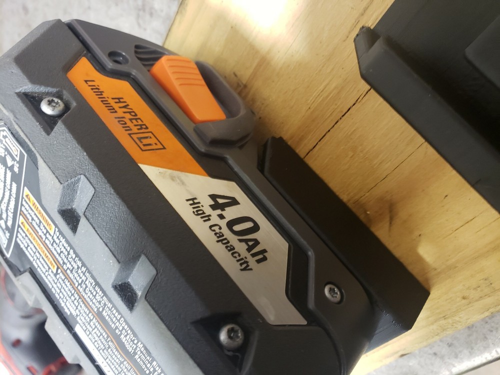 **2 Pack** Ridgid 18V Wall/Under Shelf Battery Holder Mount