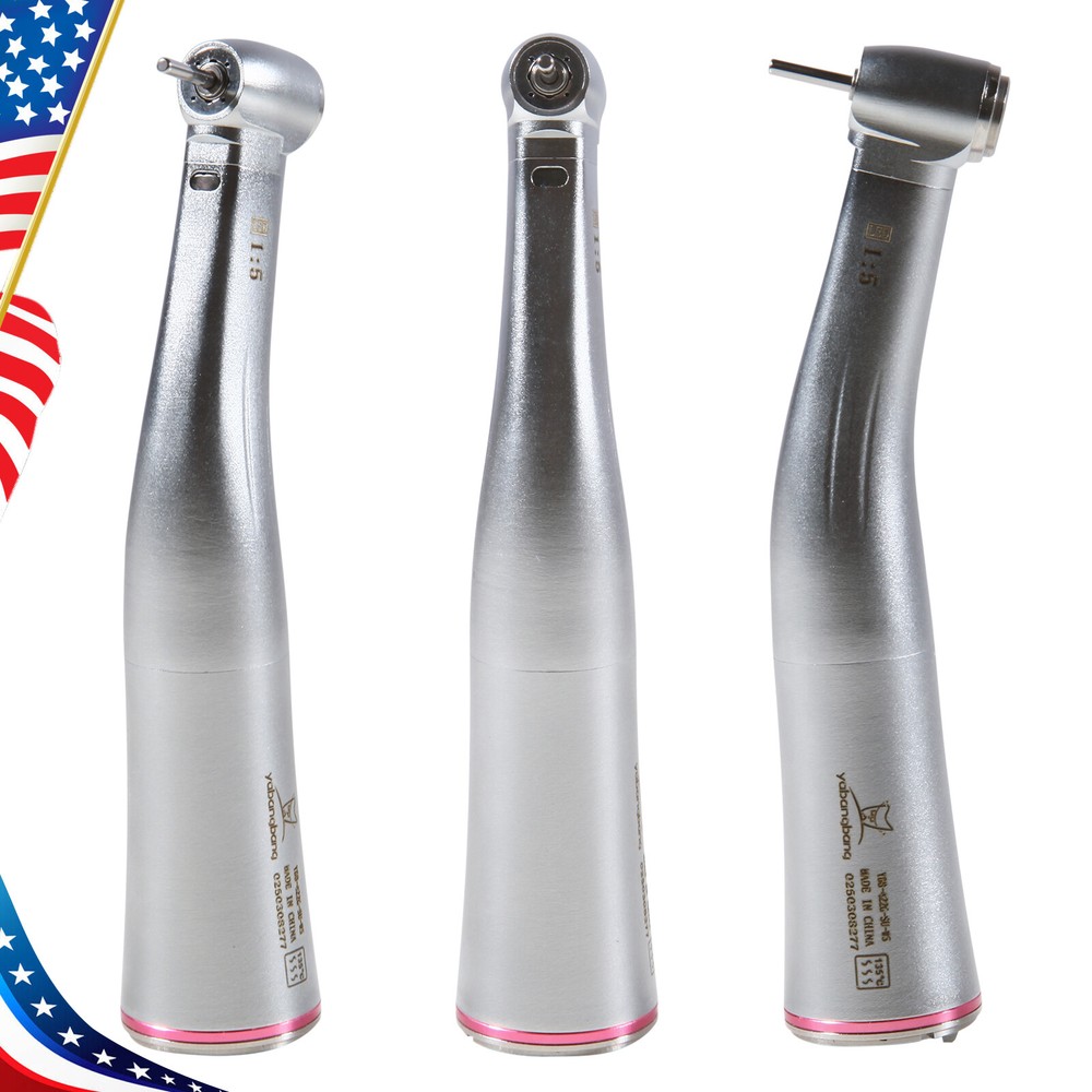Dental 1:5 Electric Handpiece Increasing Contra Angle LED Optic E-type Motor DL
