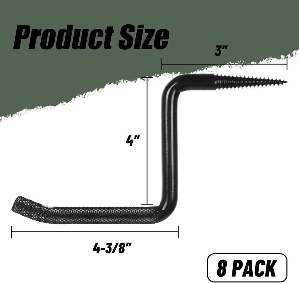 High Load Capacity Tree Climbing Steps - 4-Inch with Slip-Resistant Design