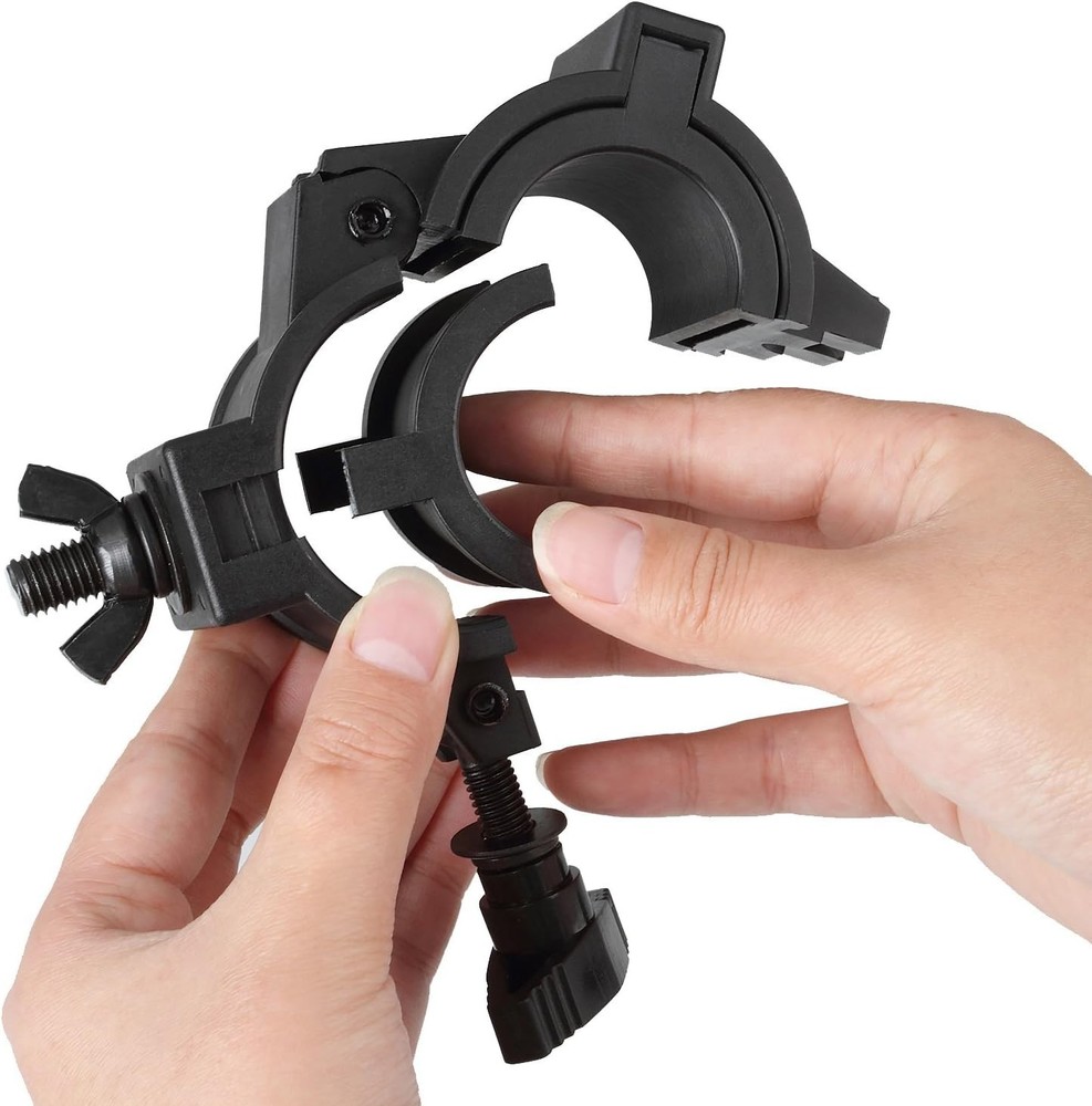 Universal Stage Light Clamp Set - 5 Pack Plastic Hooks