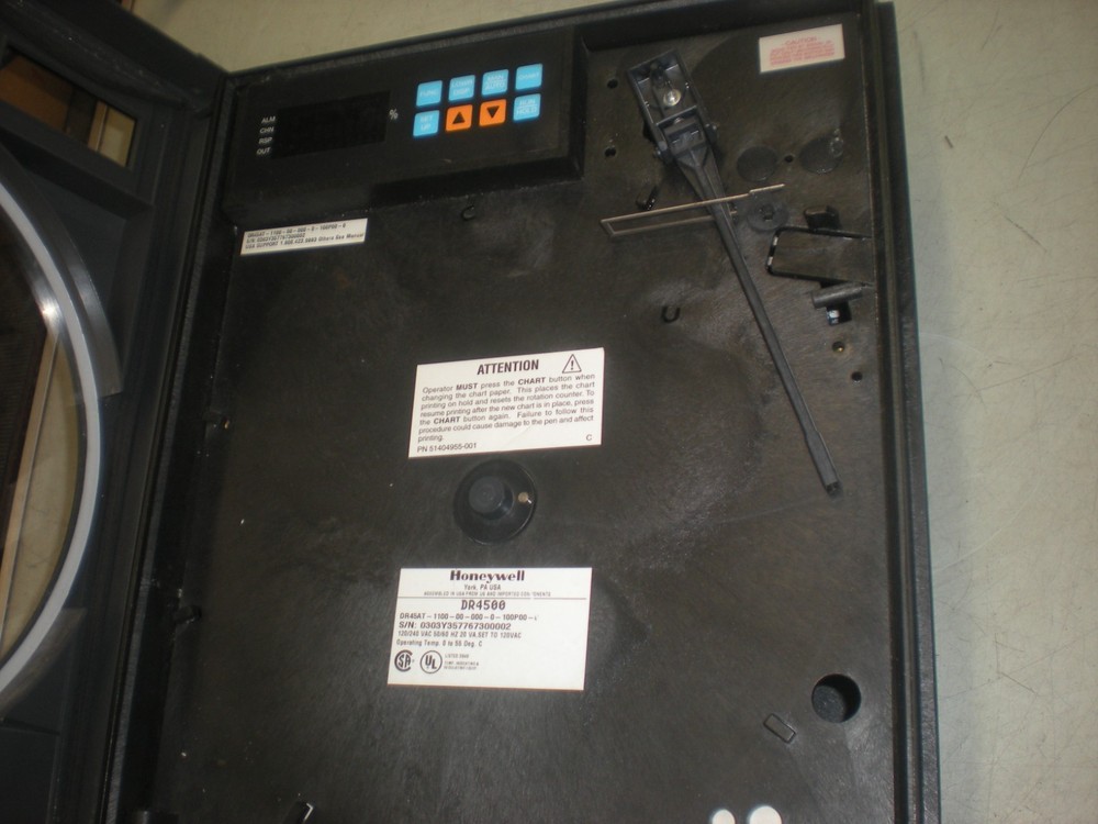 Honeywell DR4500 Chart Recorder - Powers Up as Shown - #7