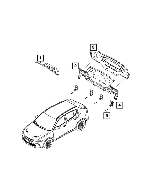 Genuine Mopar Rear Closure Panel 68610036aa
