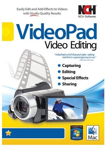 VideoPad Video Editor  MPEG ,WMV editor Edit Video , Copy , Cut