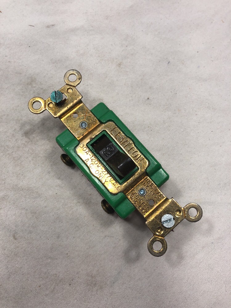 Leviton 3031 Brown Single Pole Self Grounding Switch