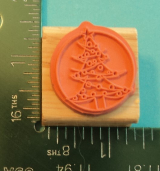 CHRISTMAS TREE Rubber Stamp