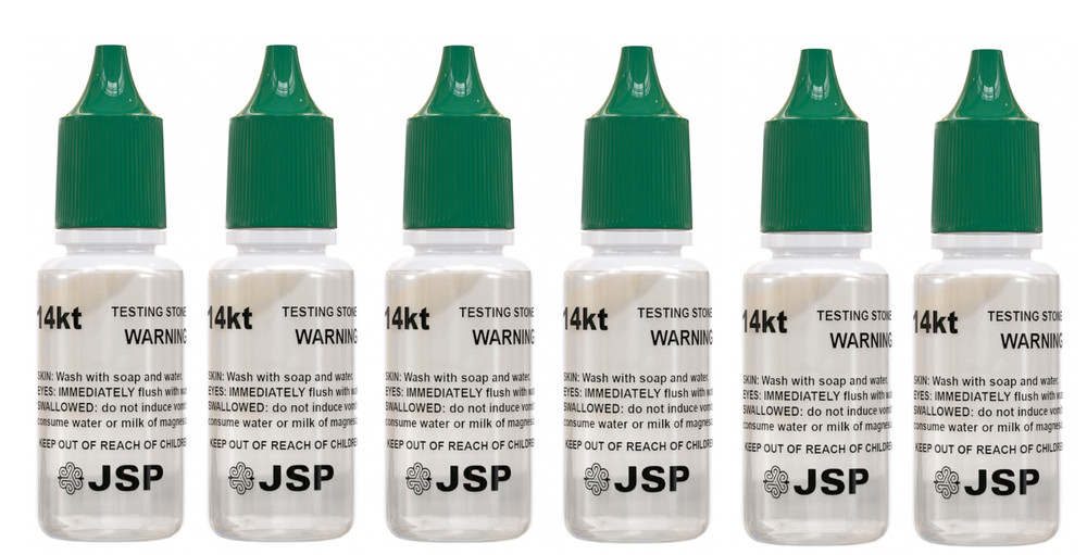 14K Gold Testing Solution Gold Testing Acids Check Gold Authenticity 6 Bottles