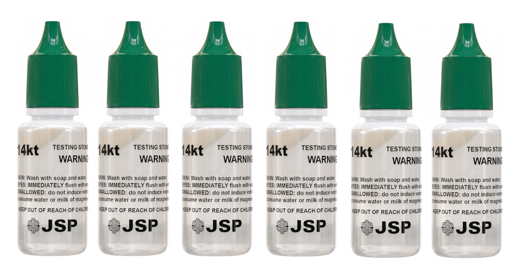 14K Gold Testing Solution Gold Testing Acids Check Gold Authenticity 6 Bottles