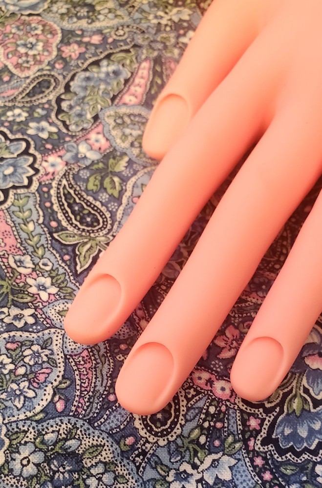 Practice L Hand- Soft Plastic Acrylic Nails, Manicures, Etc.