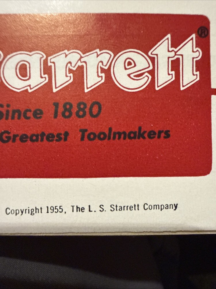 Starrett Catalog 75th Anniversary 🇺🇸