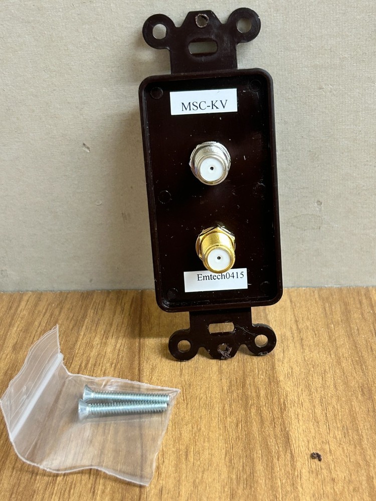 Emtech MSC-KV SINGLE GANG Camera and Video Out CONNECTION