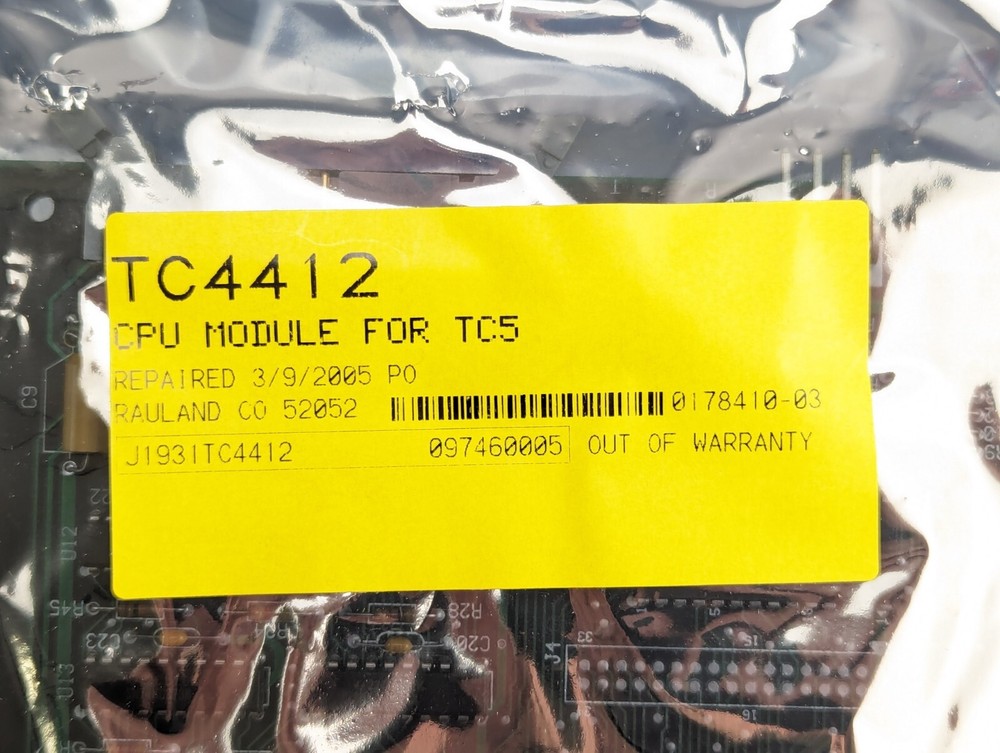 RAULAND BORG TC4412 CPU MODULE FOR TC5