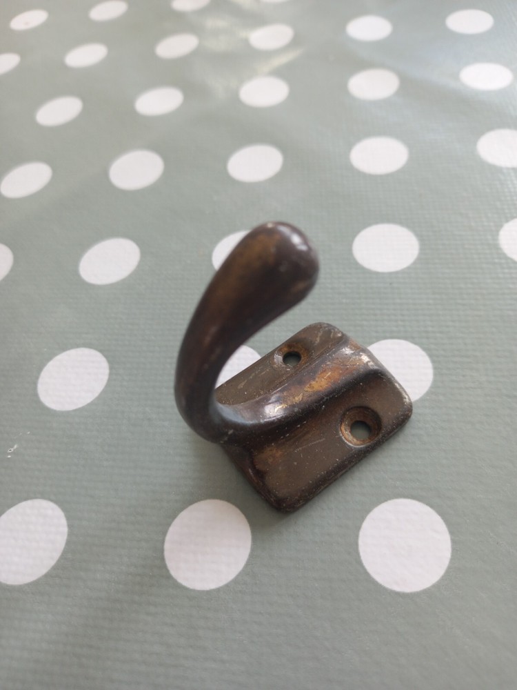 Reclaimed brass coat hooks