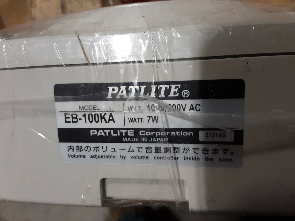 Patlite alarm 100/200V model EB-100KA