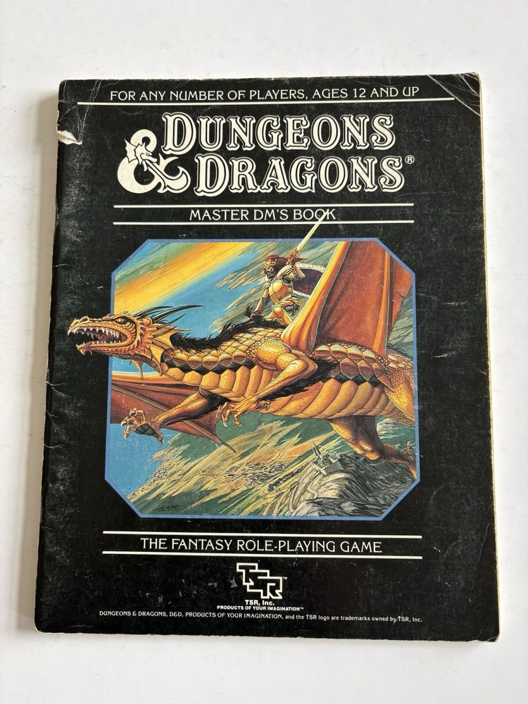 Dungeons and Dragons Master DM Guide TSR 1985