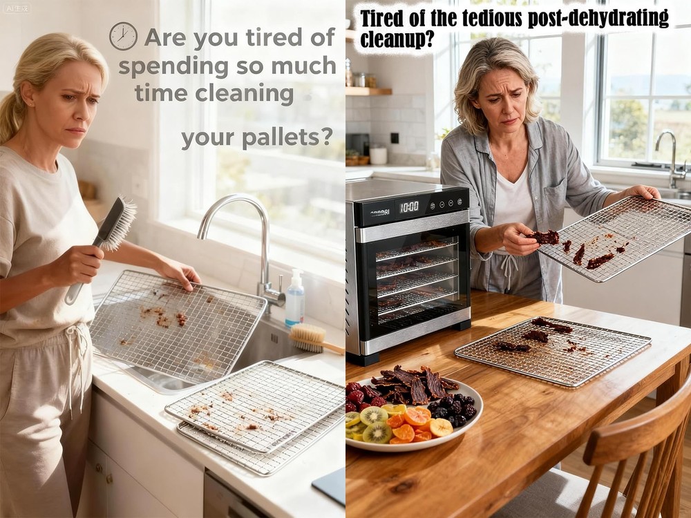 Dehydrators Tray Liners: 10-Pack 14x21 inch Mesh Silicone Dehydrator Sheets -...