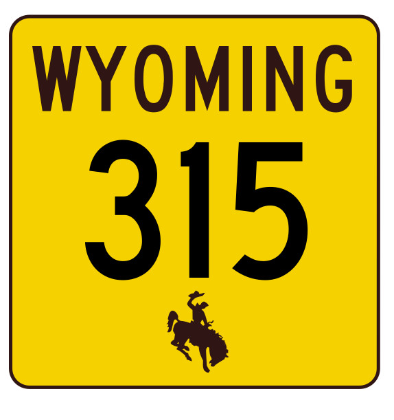 Wyoming Highway 315 Sticker Decal