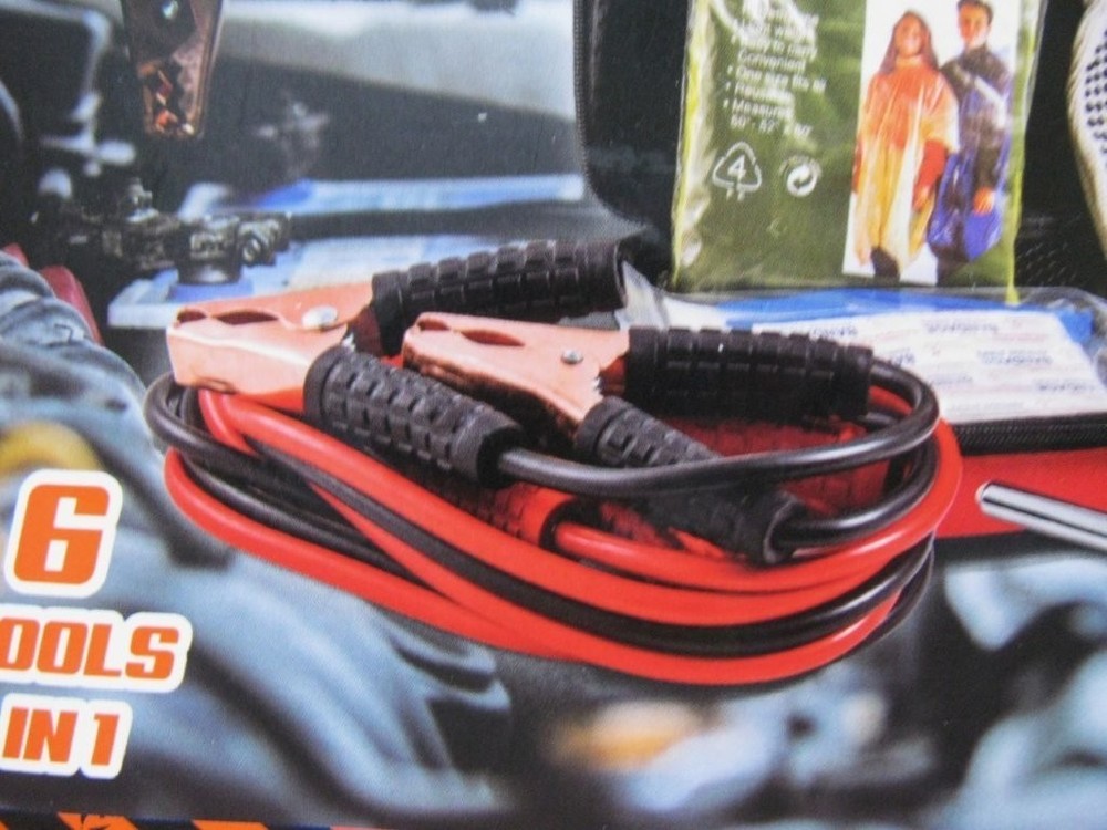 Dirty Dog Emergency Auto Breakdown Kit 6 Tools BLACK NWT