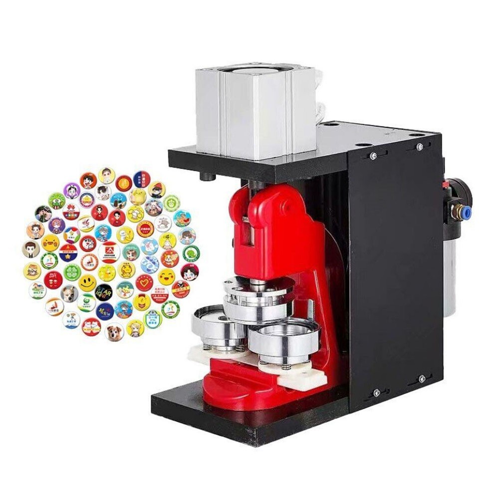 Automatic Badge Machine Pneumatic Button Maker Badge Making Machine With Mould