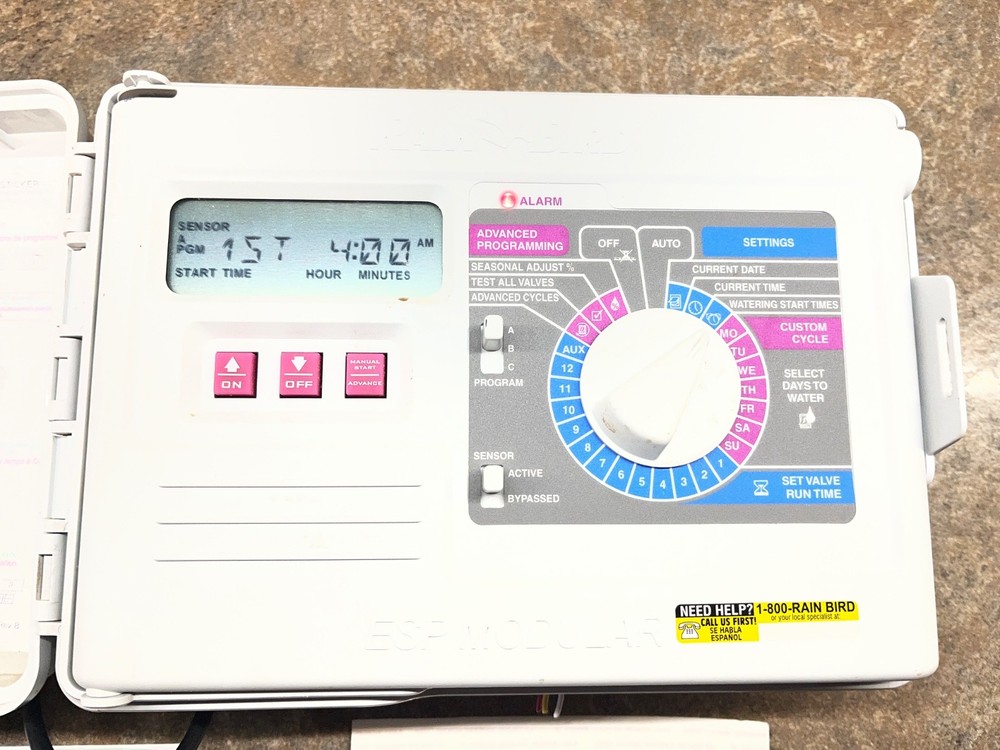 Rain Bird ESP-M ESP Modular 4 Station Sprinkler Irrigation Controller Timer