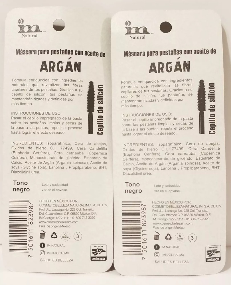 1 X Im Mascara Con Aceite de Argán MIRADA EXPLOSIVA