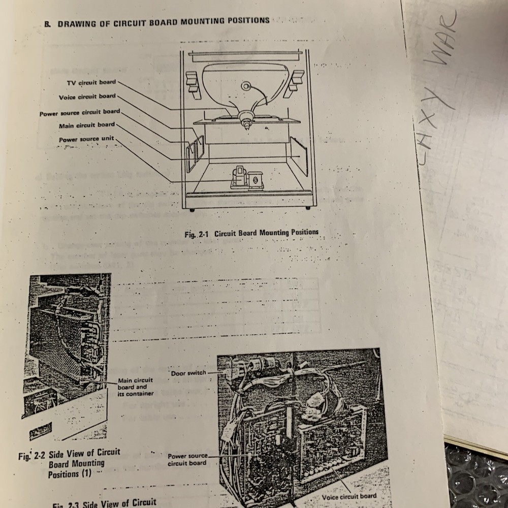 Copy ARCADE GAME owners manual ￼ Galaxy Wars Universal
