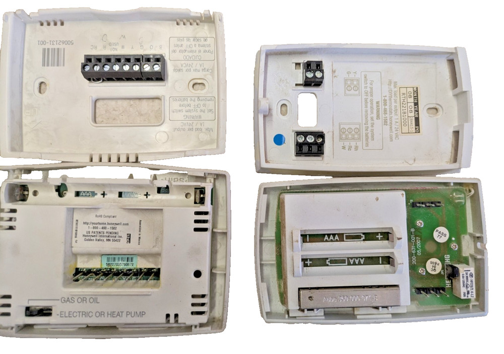 HONEYWELL RTH111B102 & RTH221B Programmable & Non-Programmable - USED