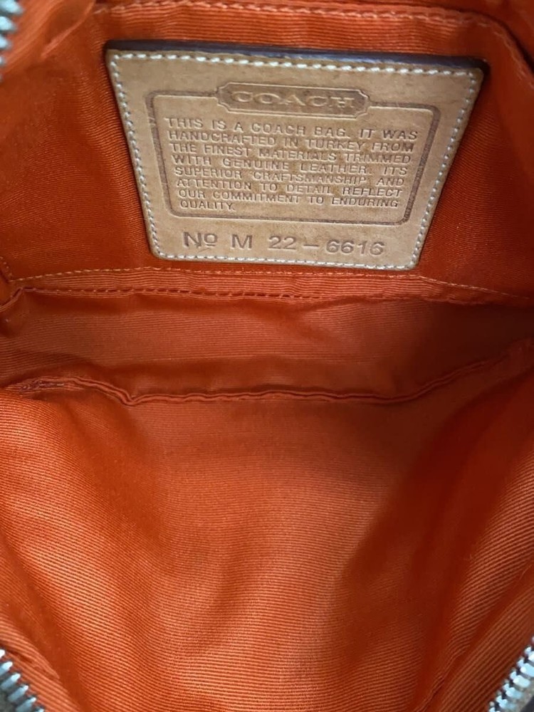 COACH Shoulder Bag -- BEG Overall Pattern