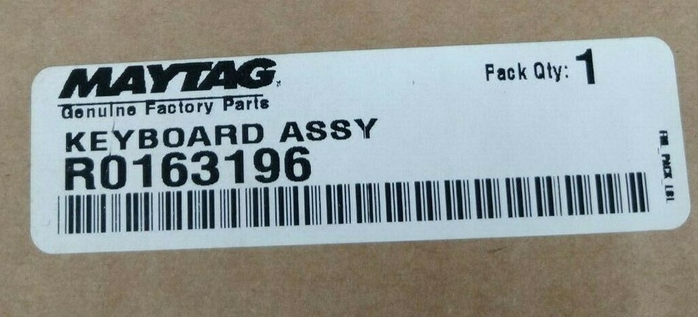 Microwave Keyboard Assembly R0163196 for Maytag
