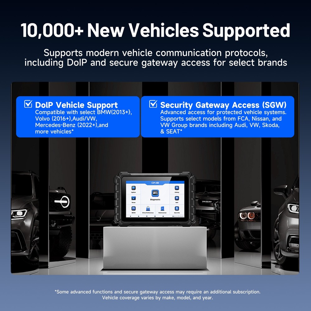 TOPDON ONE Lite 10.1" Bidirectional Diagnostic Scan Tool with ECU Coding