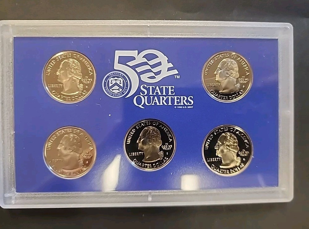 2003-s Clad STATE QUARTERS Proof Set in original BLUE box