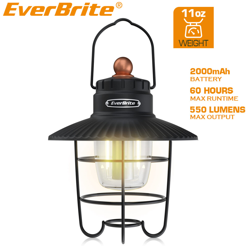 EverBrite LED Camping Lantern USB C Rechargeable Lantern 3 Lights Modes Lanterns