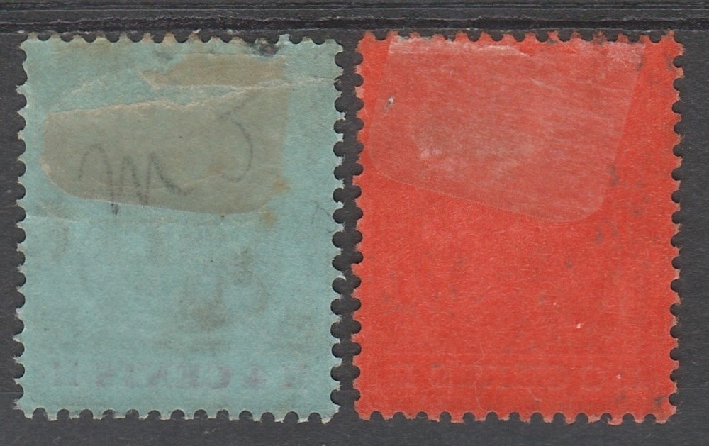 MAURITIUS 1904 ARMS 4C AND 6C WMK MULTI CROWN CA